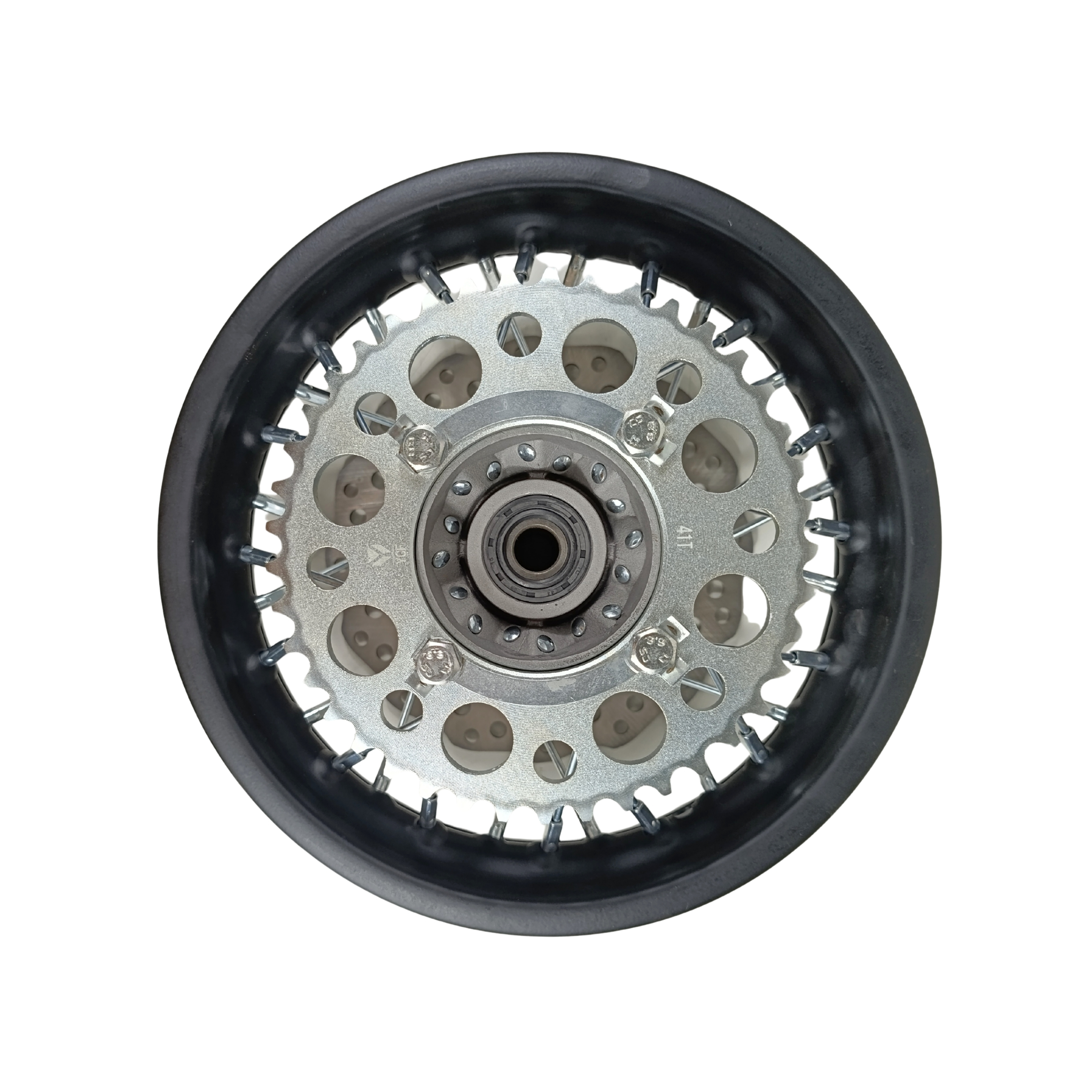 Jante traseira completa 10" (1.85 x10", eixo 15mm) - YCF / Pitbike