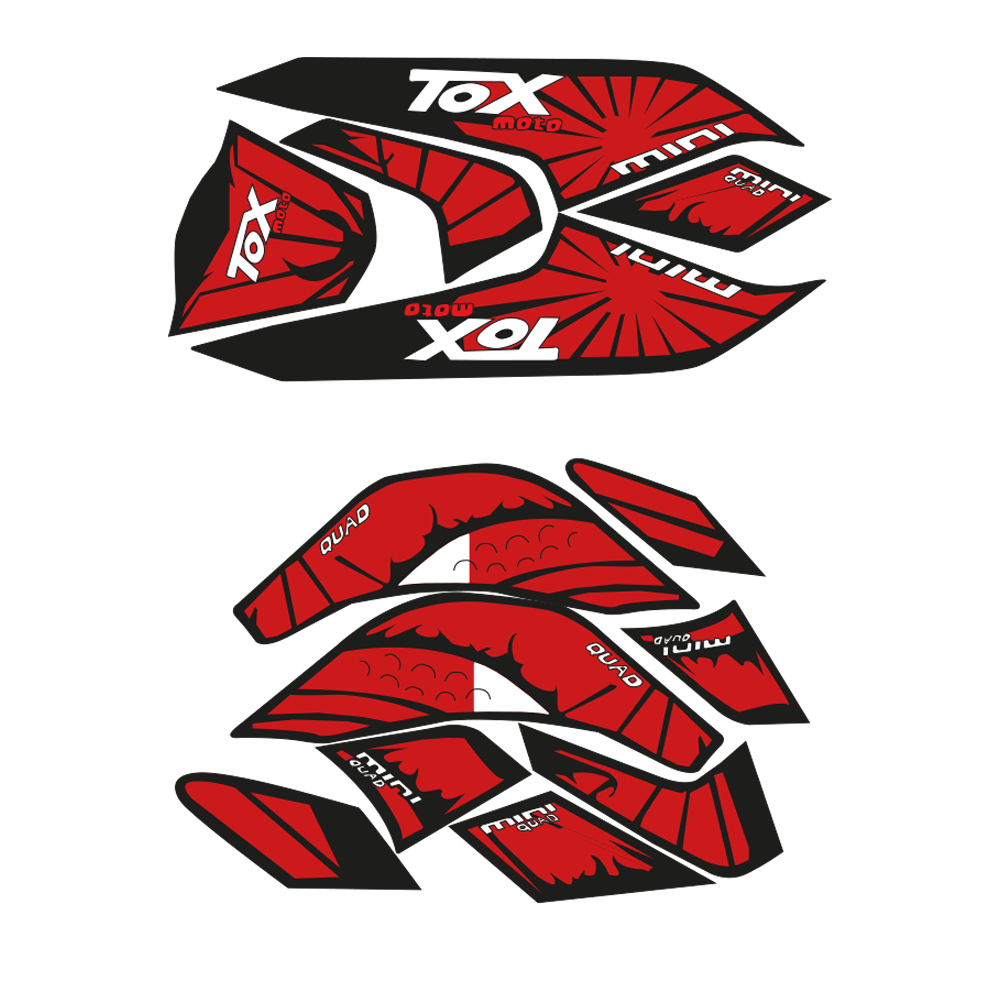 Kit - Autocolantes (OEM), Monster Deluxe (QD03K) - Monster Deluxe