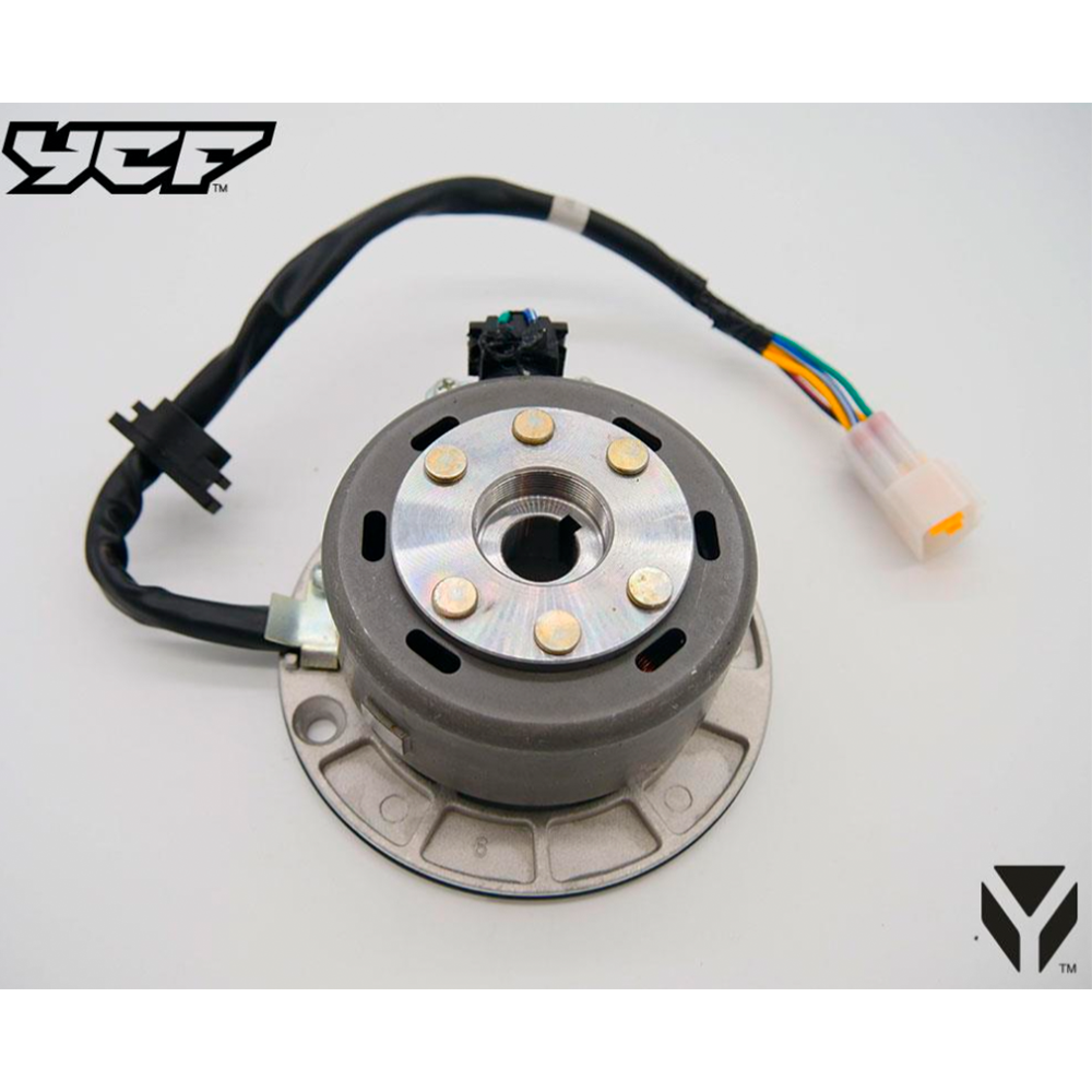 Magnetico (COMPLETO), 5 fios/2 amarelos c/ Ficha a prova de agua - ULTRALEVE - YX125/140/150/160 - Ycf / Pitbike