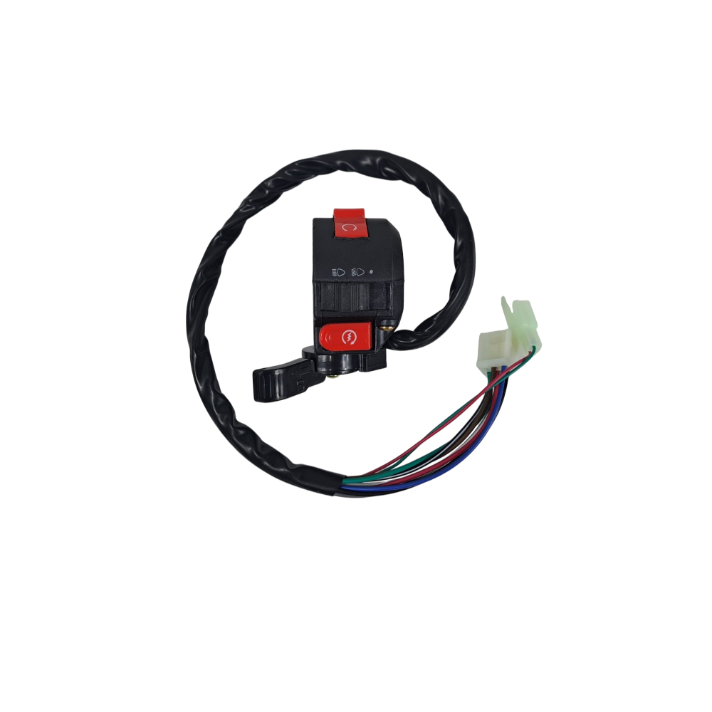 Comutador ESQ, Luzes e Patilha Ar (ficha macho/8 pin) ATV90/110 - Tox (Viper VR 110 A504)