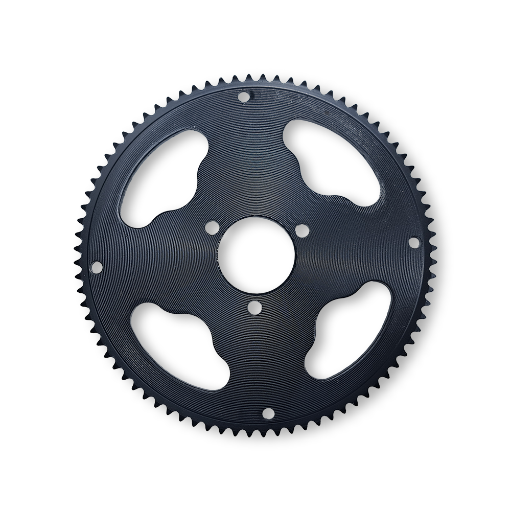 Cremalheira 80T / 25H (passo fino) / (C:Ø35mm/FF: 42mm) - Tox (E-Saker 500W - EMD04)