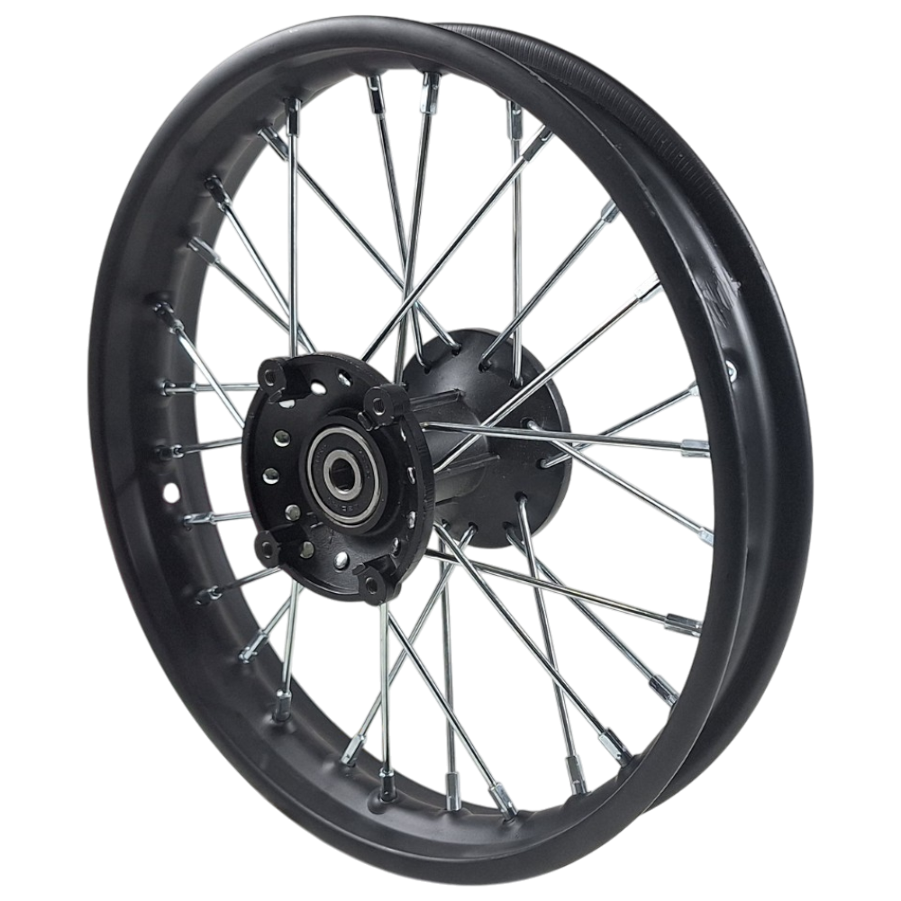 Jante Dianteira 12" (Preta) - (1.40x12'' / eixo 12mm) - Tox Jumper (MD06) - MX110