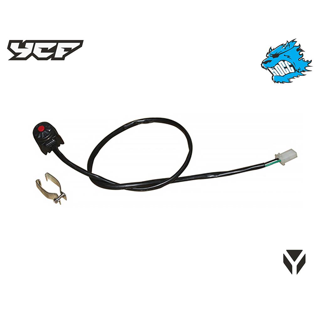 Botao start   L=500mm - YCF (Ycf 50/ Start 88SE/ Start 125SE/ Bigy 125SE/ Pilot 150)