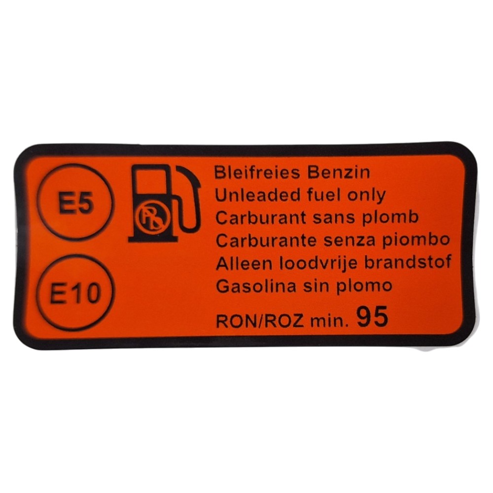 Autocolante informativo Combustível - Motron Revolver; Drakon 125