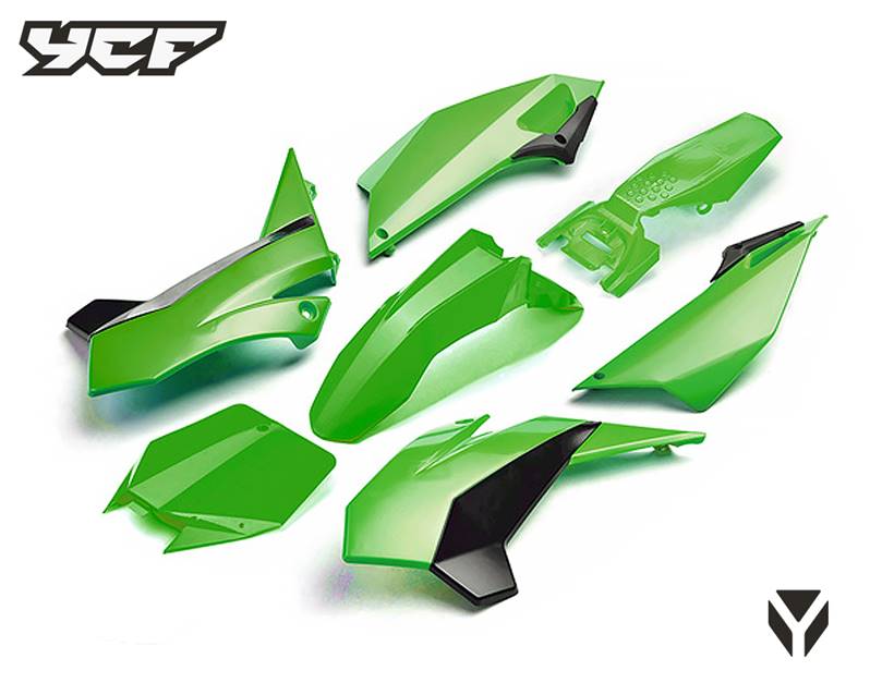 Kit - Carenagem Completa (VERDE), YCF / PITBIKE / PILOT/SP >2016