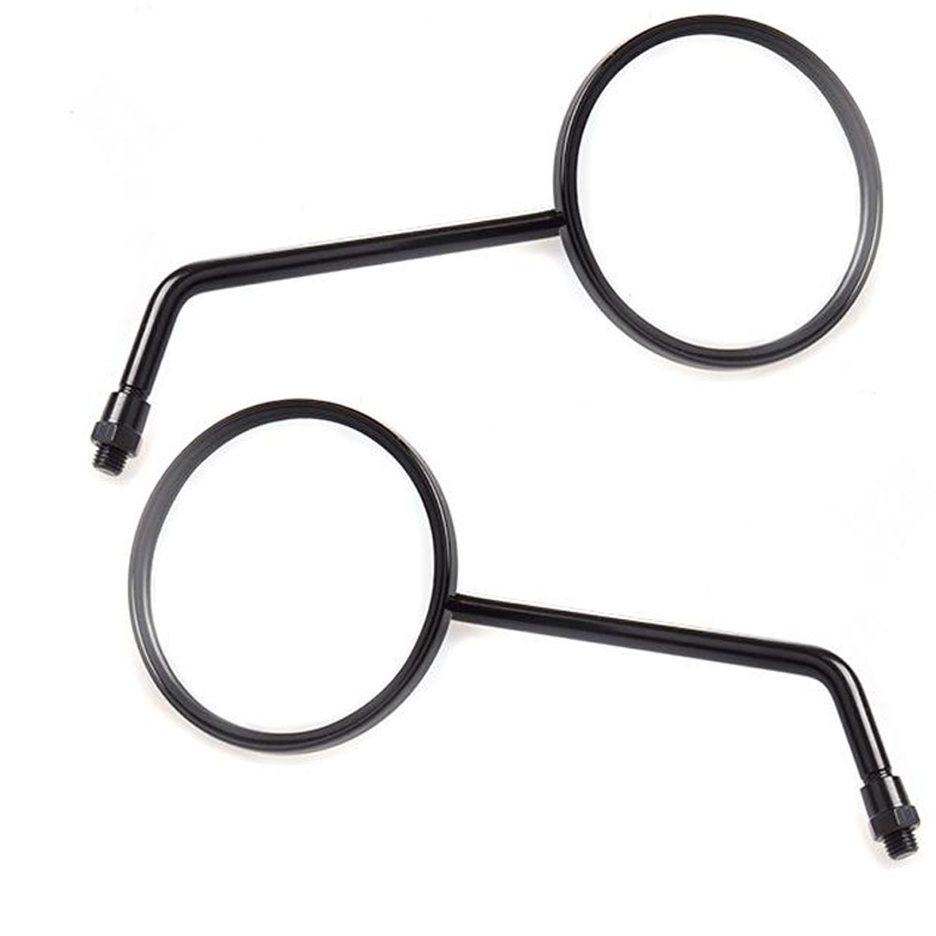 KIT - Espelhos (M10), Bluroc/Bullit (HUNT / SPIRIT / HERO) (Preto Brilho)