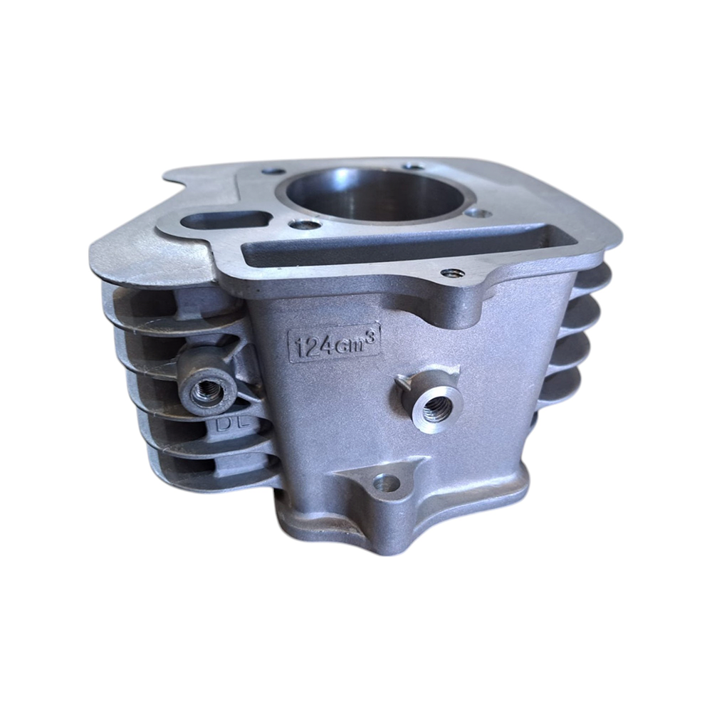 Cilindro SIMPLES (52.4mm) alt.78.5mm - (ALUMINIO) - ECO - Pitbike 125cc (CINZA)