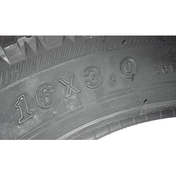Pneu 16" x 3",  Bicicleta Elétrica (ZWD 306)