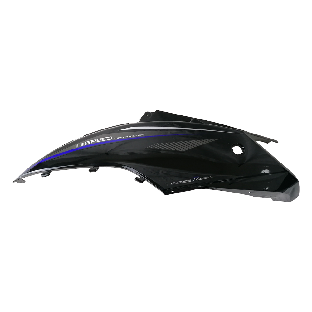 Carenagem lateral esquerda (traseira)(preto/azul) - Neovolt (ZWD-ZGL)