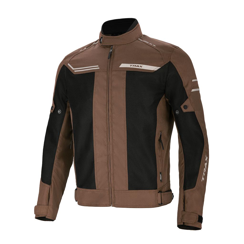 TRAXMOTO: Casaco Airborne Brown - Homem