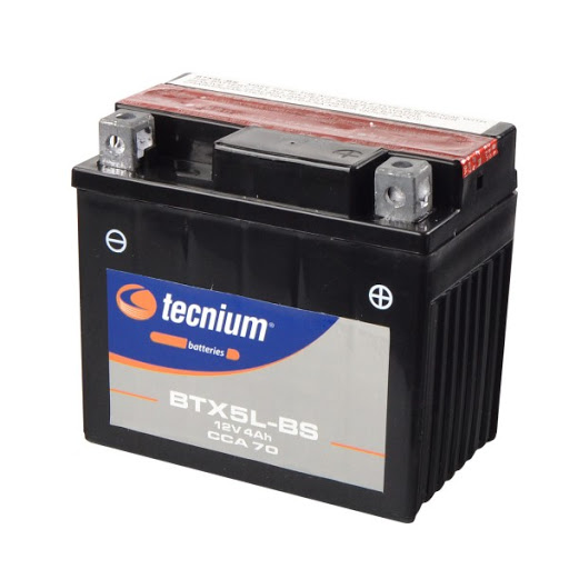 Bateria 12V/4AH (YTX5L-BS BTX5L-BS) - ATV90 / 110 / Scooter - TECNIUM ®