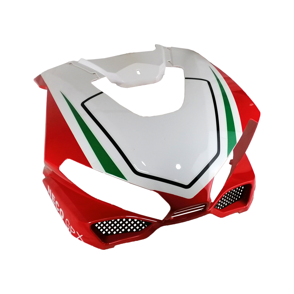 Carenagem frontal (Vermelha Racing) Neco (Gpx 125)