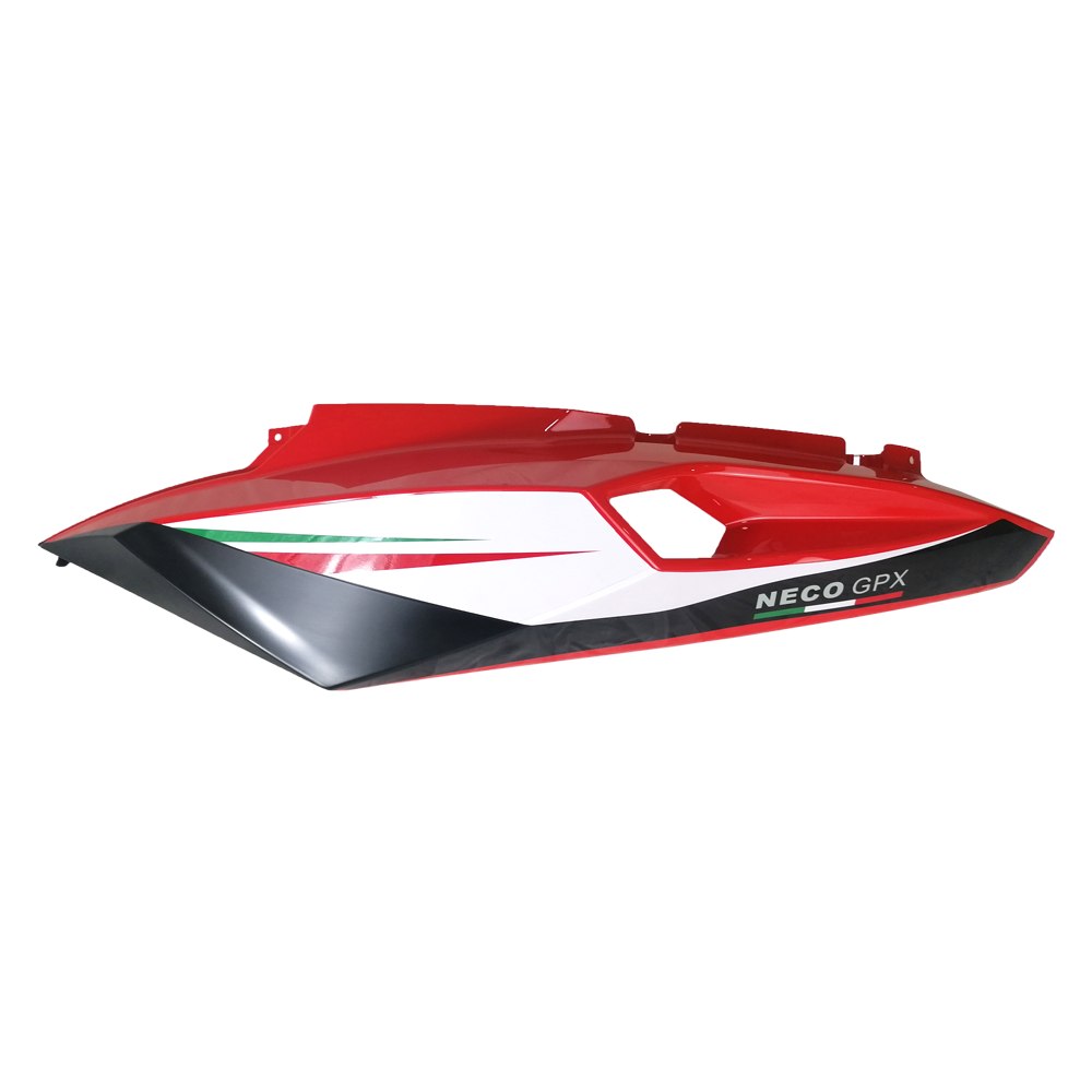 Carenagem Tras ESQ (Vermelho Racing) Neco (Gpx 125)