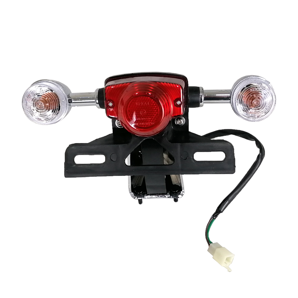 Farolim traseiro c/ piscas (Cromado) - Neco Borsalino