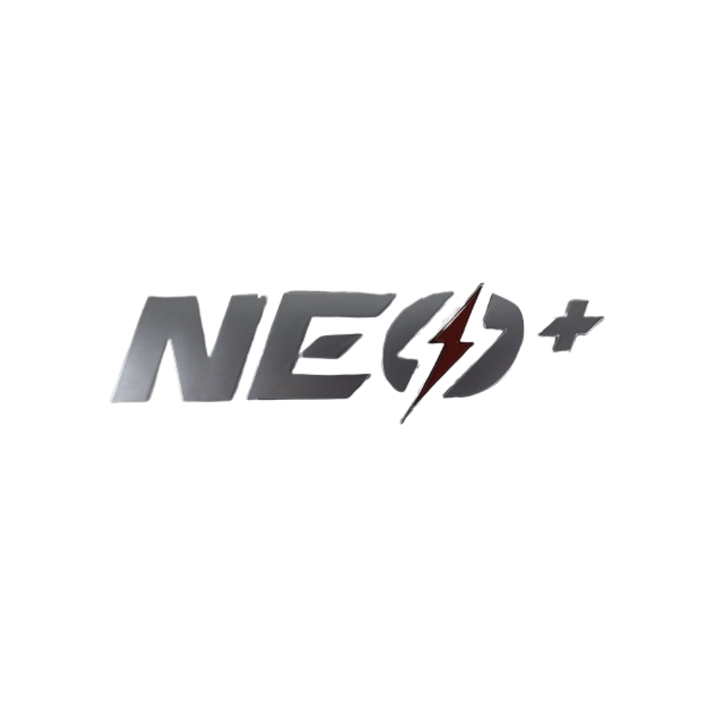 Autocolante Logotipo "Neo plus" Lateral (chapa) - Mytos (Neo / Neo Plus)