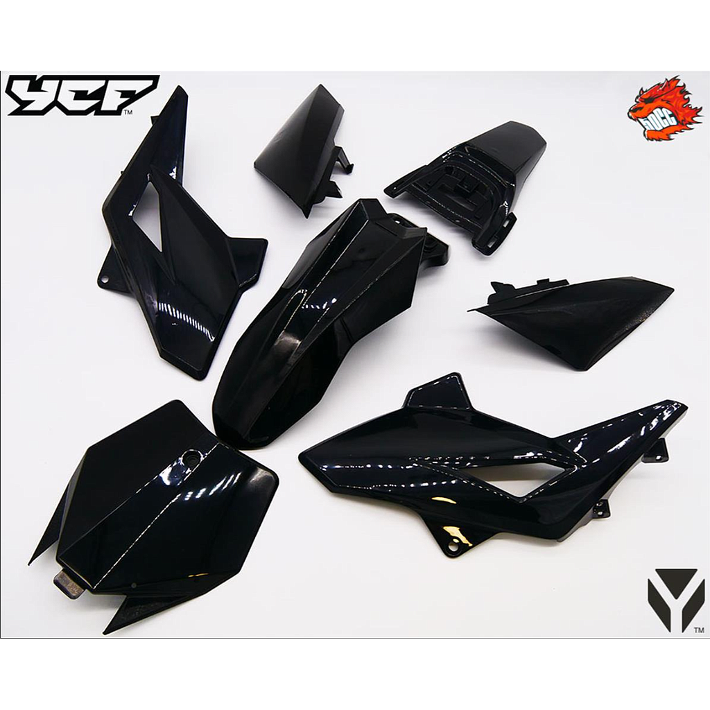 Kit carenagens completo PRETO - YCF (50cc) (>2012)