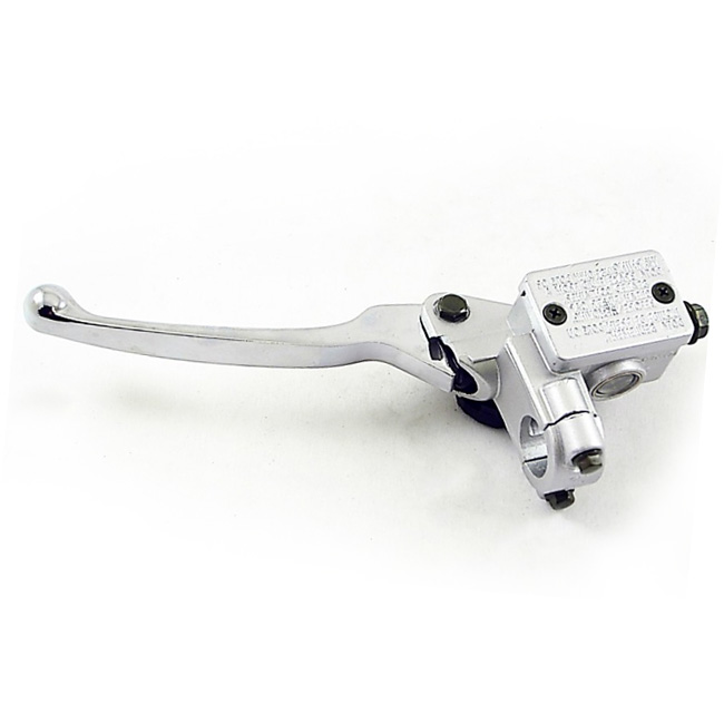 Bomba de travao ESQ / TRAS (Hidraulico da manete), c/ manete cromada,(Banjo M10) UNIVERSAL