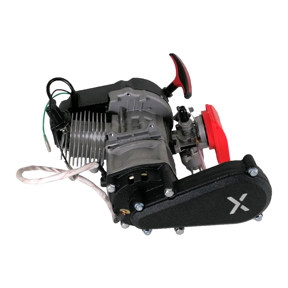 Motor de caixa desmultiplicada T8F (13T) + arranque Eletrico (completo) - Tox (QD03K E-Start) / minimoto / ATV 49