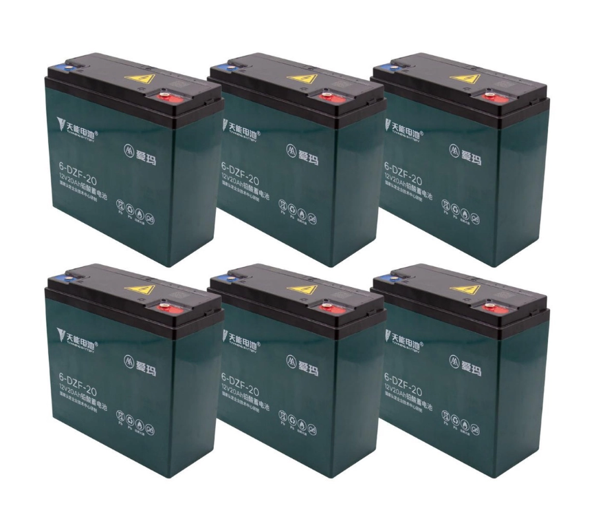 Pack de baterias Chumbo (6 und) 72V - (12V/20ah) - Neovolt