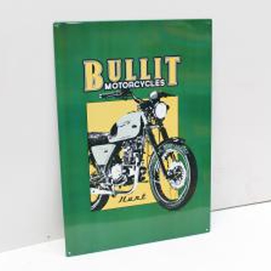 Placa de Metal "HUNT", Bluroc/Bullit