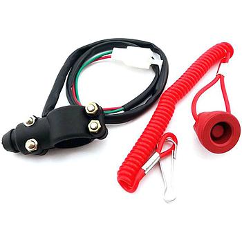 Botao STOP / KILL-SWITCH (2 fios) (c/ capsula) - Tox