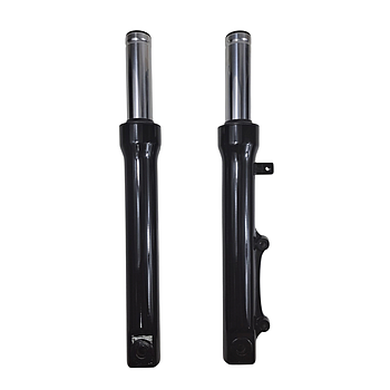 Kit - Amortecedor (380mm) FRT (ESQ + DRT) (Preto) Lambretta (v200 / v125 / v50)