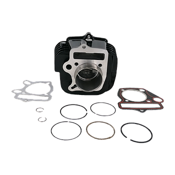 Kit Cilindro + piston (52.4mm / cav 13mm), (ALUMINIO) alt. 69mm - ECO - Pitbike 125cc (PRETO)
