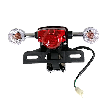 Farolim traseiro c/ piscas (Cromado) - Neco Borsalino